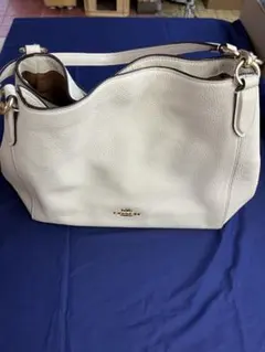 COACH ホワイトレザー ハンドバッグ