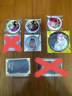 ジョジョ缶バッジ、ステッカーセット