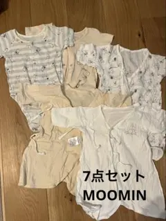 ベビー　7点セット ムーミン 短肌着 長肌着　ロンパース