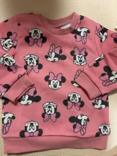 ミニーちゃんトレーナー 90サイズ ピンク