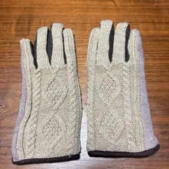 裏起毛のニット手袋