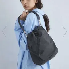Conte 辺見えみり ドローストリング バッグ BLACK 新品未使用 - メルカリ