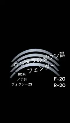 no様専用！90ノア・モデリスタ用ワンオフのダウン風フェンダー