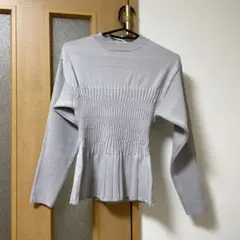 テチチ　 グレー 長袖ニット フリーサイズ