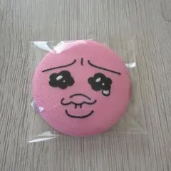 おぱんちゅうさぎ 刺繍缶バッジ ピンク