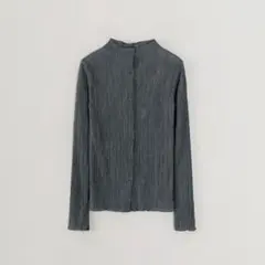 OHOTORO/water ribbed cardigan/gray | Mercari