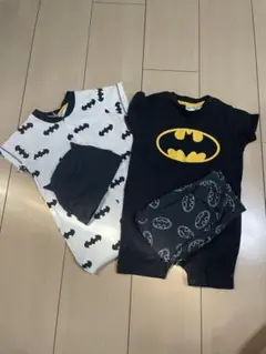 【H&M】バットマンロンパース ズボン　帽子　4点セット⭐️6-9ヶ月