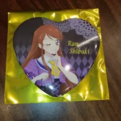 アイカツ　アトレ秋葉原　ガラポン　B賞　紫吹蘭　ハート型缶バッジ