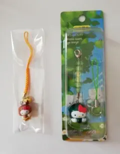 ハローキティ 根付け 2個セット ご当地キティ