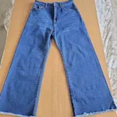 デニムブルー ワイドレッグジーンズ サイズ93
