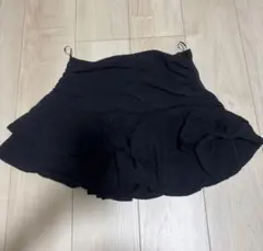 ZARA ミニスカート フレア ブラック S ショーツ　スコート黒のサムネイル