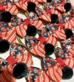 ポンポンクリスマストリミングチョーカー小型犬用15本セット