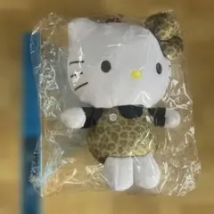 カラビナ付き　ハローキティ　ヒョウ柄　ぬいぐるみ　ポーチ　ギャル
