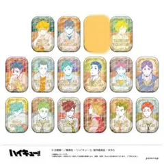 ハイキュー!! 711限定スクエア缶バッジ第一弾&第二弾セット