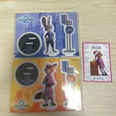 ズートピア ニックジュディアクリルスタンド　第3弾　クリスマスキャラクターカード