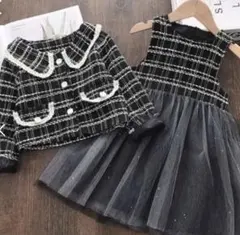 品替えSALE 130新品✴︎ピンクツイード　フォーマルセット✴︎