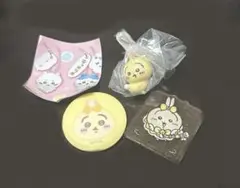 ちいかわ うさぎ 缶バッジ2つ フィギアキーホルダー