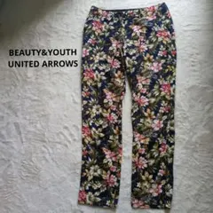 BEAUTY&YOUTH UNITED ARROWS 総花柄 テーパードパンツ