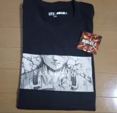UNIQLO　ユニクロ　Tシャツ　進撃の巨人 リヴァイ 心臓を捧げよ　XL　黒