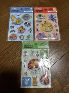 韓国　ダイソー　ポケモン　ウォーターシール カプセルシール　3枚セット
