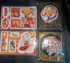 即購入可 煉獄杏寿郎 バースデー缶バッジ 名場面ジオラマフィギュア 鬼滅の刃