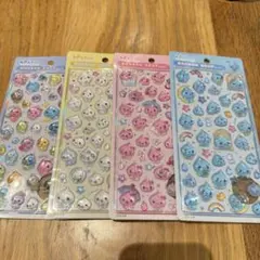 4枚セット　ボンボンドロップシール　しずくちゃん　みるみるちゃん　うるおいちゃん
