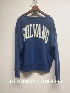 【HOLIDAYS COMFORT】USAコットンインレイウラケプルオーバー