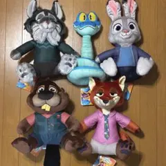 ズートピア2 Lぬいぐるみ　ニック ジュディ パウバート ゲイリー　ニブルズ5種