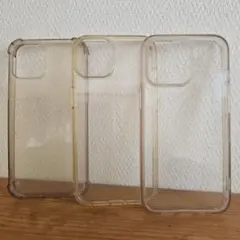 iPhone用クリアケース3個セット