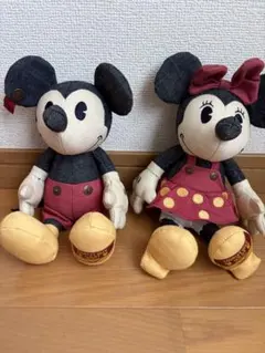 ☆EDWIN 50周年 ミッキー ミニー ぬいぐるみ デニム - メルカリ