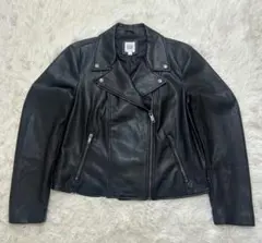 GAP ブラック ダブルライダースジャケットのサムネイル