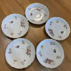 Noritake 花柄 ソーサー 5枚セット