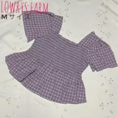 LOWRYS FARM ローリーズファーム チェックプルオーバー