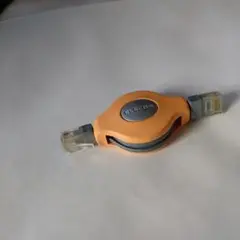 リール式LANケーブル オレンジ 約1.5m RJ45