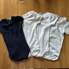 プチバトー ロンパース 4枚セット