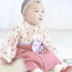 スイートマミー sweet mommy 袴 ロンパース 女の子 ヘッドバンドつき