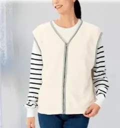 フワフワ素材 マイクロファイバー ベスト