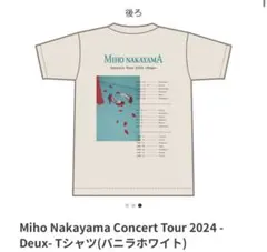 中山美穂　2024年 ツアーTシャツ　XLサイズ 中山美穂 Concert Tour Deux 2024 Tシャツ - メルカリ