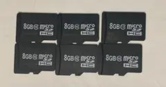 8GB microSDHCカード Class 10 6枚セット
