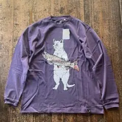 新品　25年春夏　ゴースロキャラバン　イワナ猫　USAコットン　ロンＴ　4