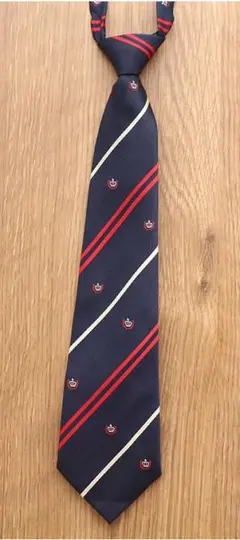 送料無料LB5-1 ストライプ柄 学生服用ネクタイ サイズ調節可能 ネイビー