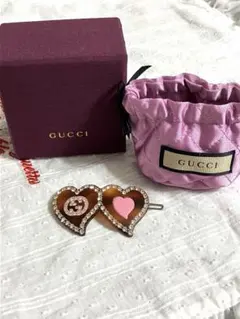 未使用品 GUCCI グッチ リボンシュシュ セット GG シルク ホースビット