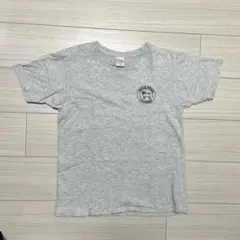 グレー ロゴ入り 半袖Tシャツ