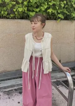 ジャーナルスタンダード　ベスト　白　ジレ　ビスチェ　レディース