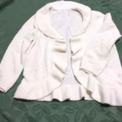 STRWABERRY-FIELDS ホワイトカーディガン Mサイズ