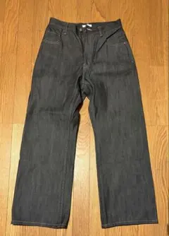 straight selvedge denim small ブラックのサムネイル