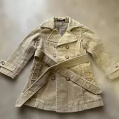 Roni ベージュ ダブルブレスト トレンチコート 平成女児 Sサイズ 春秋服