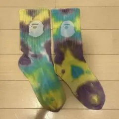 A BATHING APE® 靴下 タイダイ柄