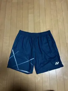 YONEX バドミントンパンツ XL ネイビー ストライプ