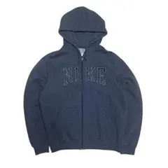 即完人気モデル 00s NIKE フルジップ パーカー フロントロゴ y2k